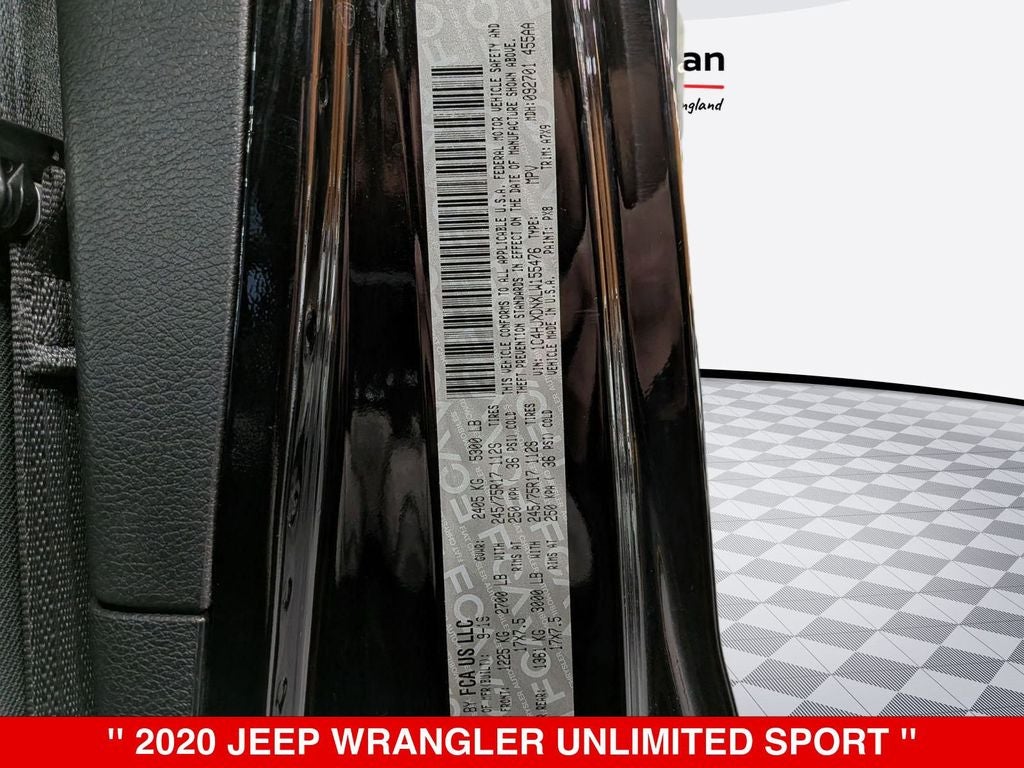 2020 Jeep Wrangler Unlimited Sport