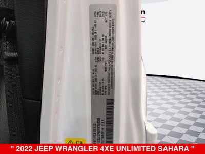 2022 Jeep Wrangler Unlimited Sahara 4xe
