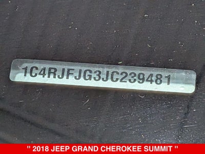 2018 Jeep Grand Cherokee Summit