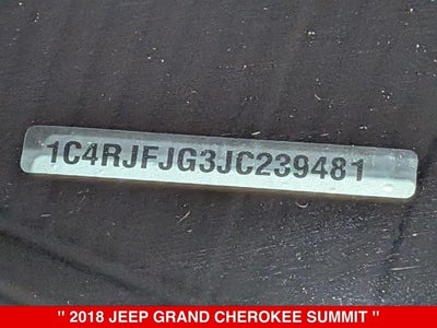 2018 Jeep Grand Cherokee Summit