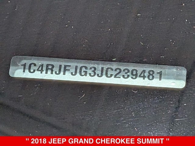 2018 Jeep Grand Cherokee Summit