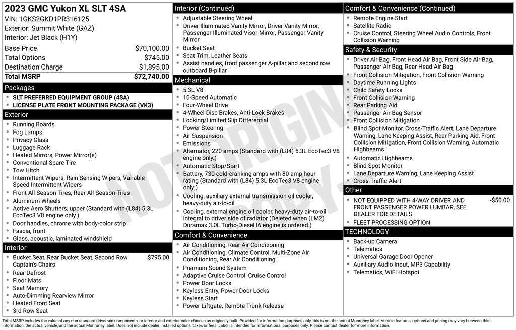 2023 GMC Yukon XL SLT