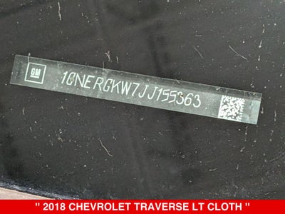 2018 Chevrolet Traverse LT Cloth w/1LT