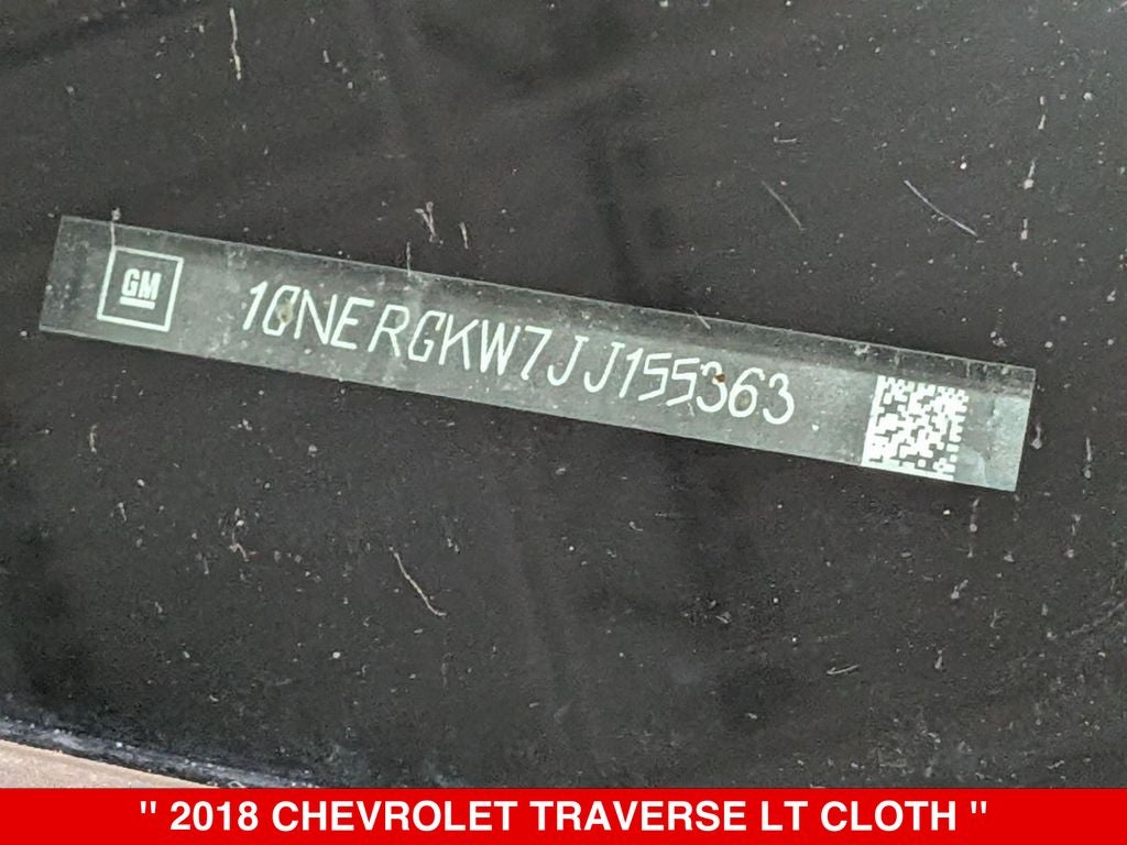 2018 Chevrolet Traverse LT Cloth w/1LT