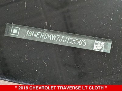 2018 Chevrolet Traverse LT Cloth w/1LT
