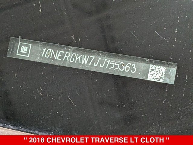 2018 Chevrolet Traverse LT Cloth w/1LT