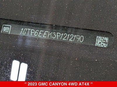 2023 GMC Canyon AT4X