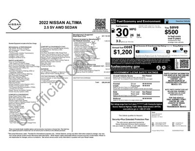 2022 Nissan Altima 2.5 SV