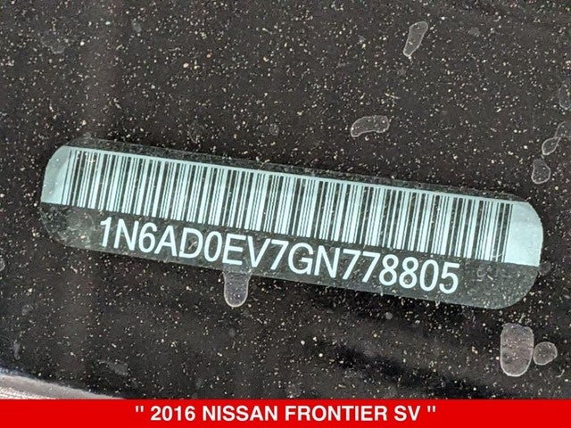 2016 Nissan Frontier SV