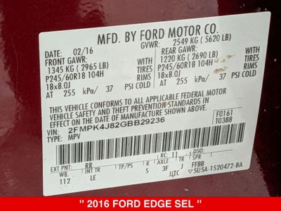2016 Ford Edge SEL