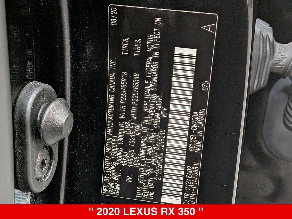 2020 Lexus RX 350