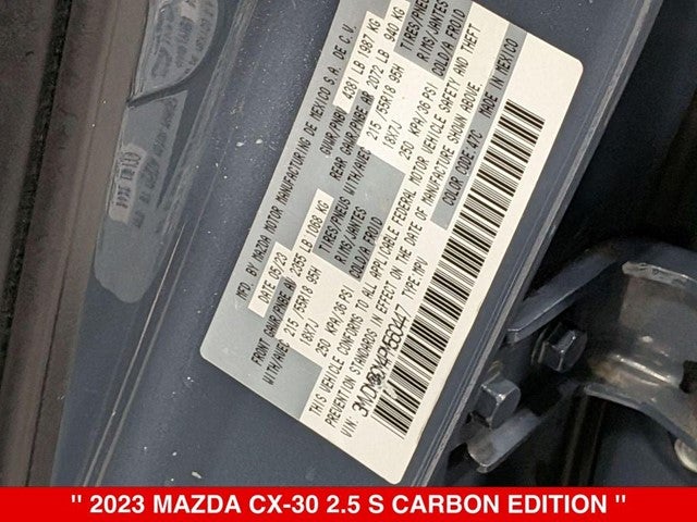 2023 Mazda Mazda CX-30 2.5 S Carbon Edition