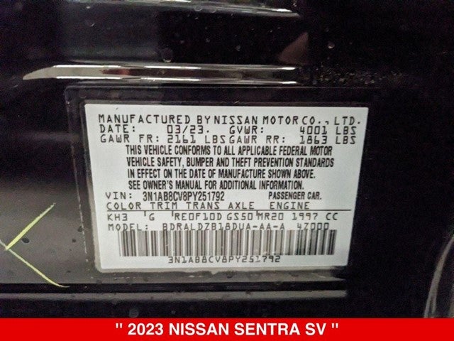 2023 Nissan Sentra SV