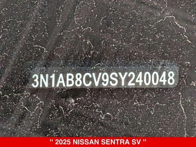 2025 Nissan Sentra SV