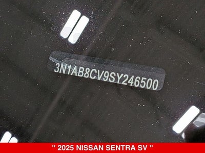 2025 Nissan Sentra SV