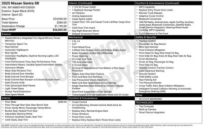 2025 Nissan Sentra SR