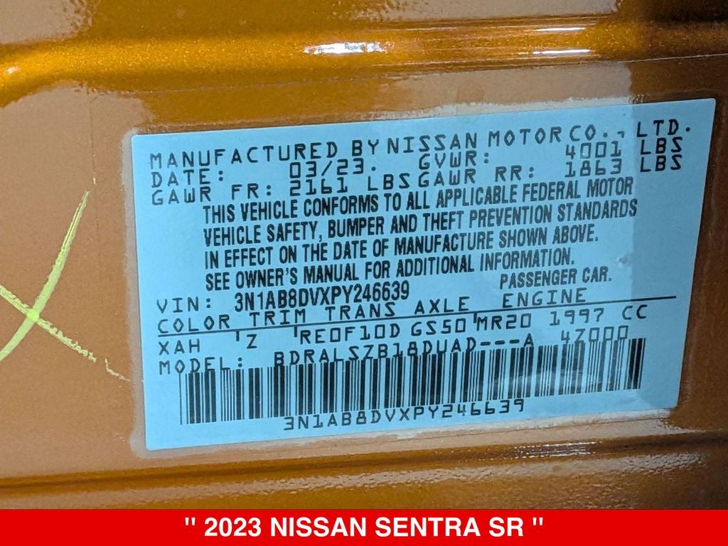 2023 Nissan Sentra SR PREMIUM