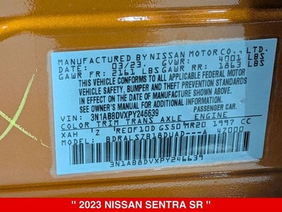 2023 Nissan Sentra SR PREMIUM