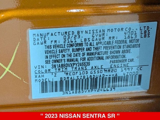 2023 Nissan Sentra SR PREMIUM