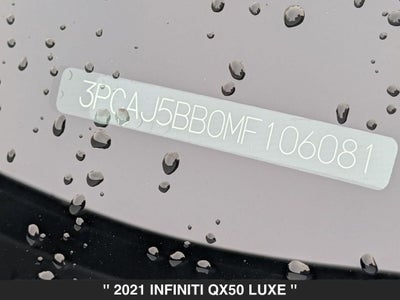 2021 INFINITI QX50 LUXE