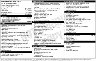 2021 INFINITI QX50 LUXE