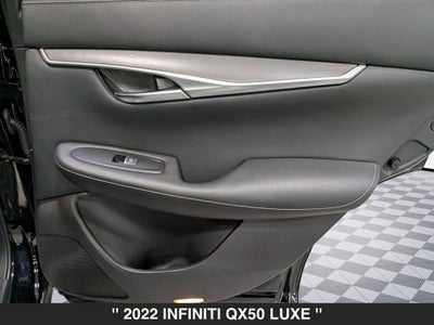 2022 INFINITI QX50 LUXE AWD