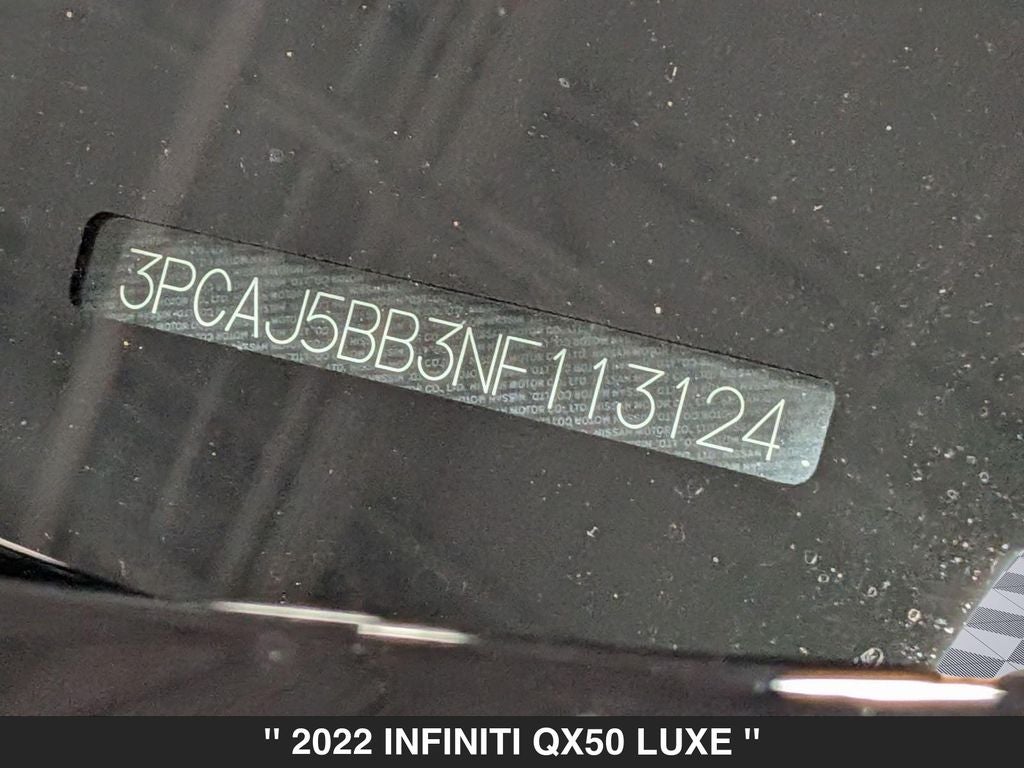 2022 INFINITI QX50 LUXE AWD