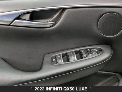 2022 INFINITI QX50 LUXE AWD