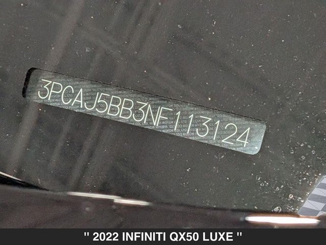 2022 INFINITI QX50 LUXE AWD