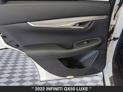 2022 INFINITI QX50 LUXE