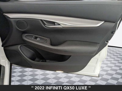 2022 INFINITI QX50 LUXE