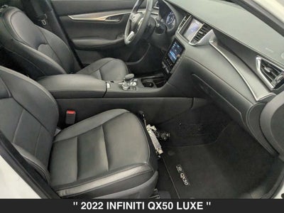 2022 INFINITI QX50 LUXE