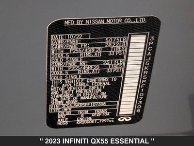 2023 INFINITI QX55 ESSENTIAL