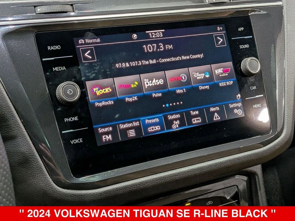 2024 Volkswagen Tiguan 2.0T SE R-Line Black