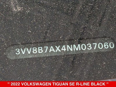 2022 Volkswagen Tiguan 2.0T SE R-Line Black