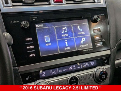 2016 Subaru Legacy 2.5i Limited
