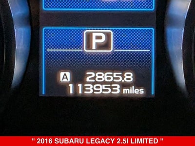 2016 Subaru Legacy 2.5i Limited