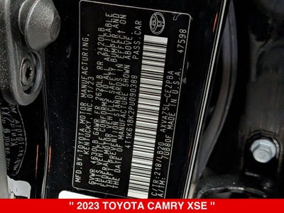 2023 Toyota Camry XSE