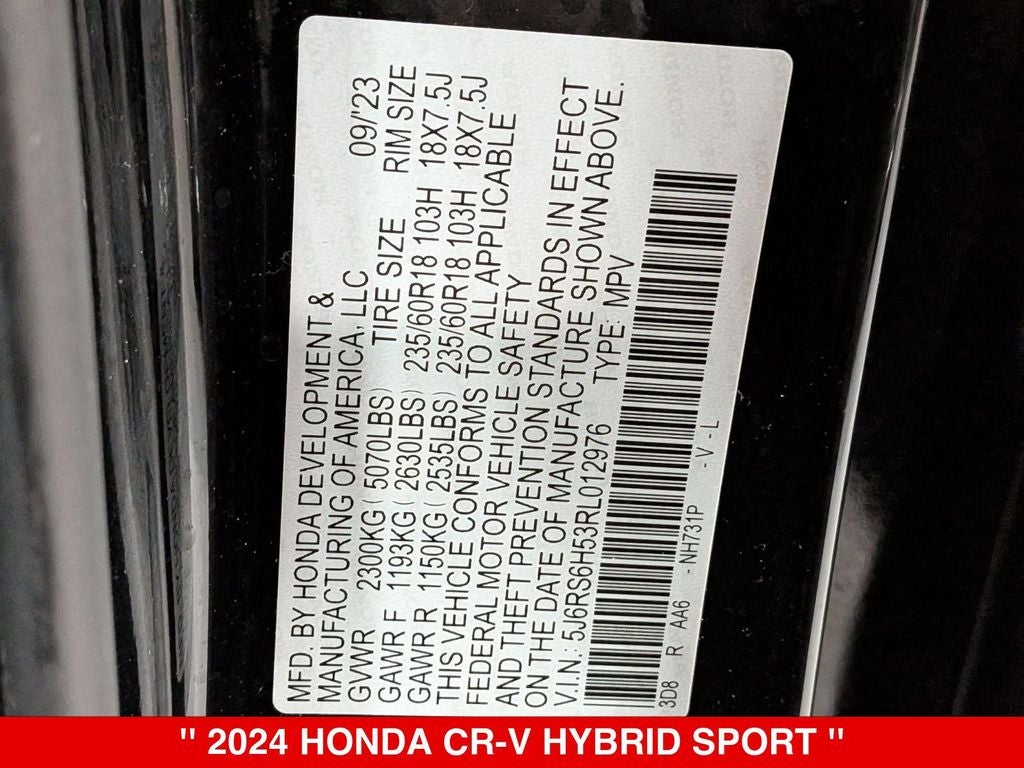 2024 Honda CR-V Hybrid Sport