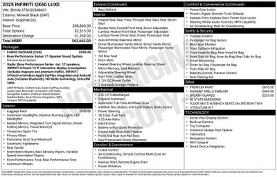 2025 INFINITI QX60 LUXE