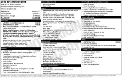 2025 INFINITI QX60 LUXE