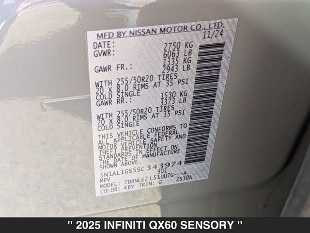 2025 INFINITI QX60 Sensory AWD