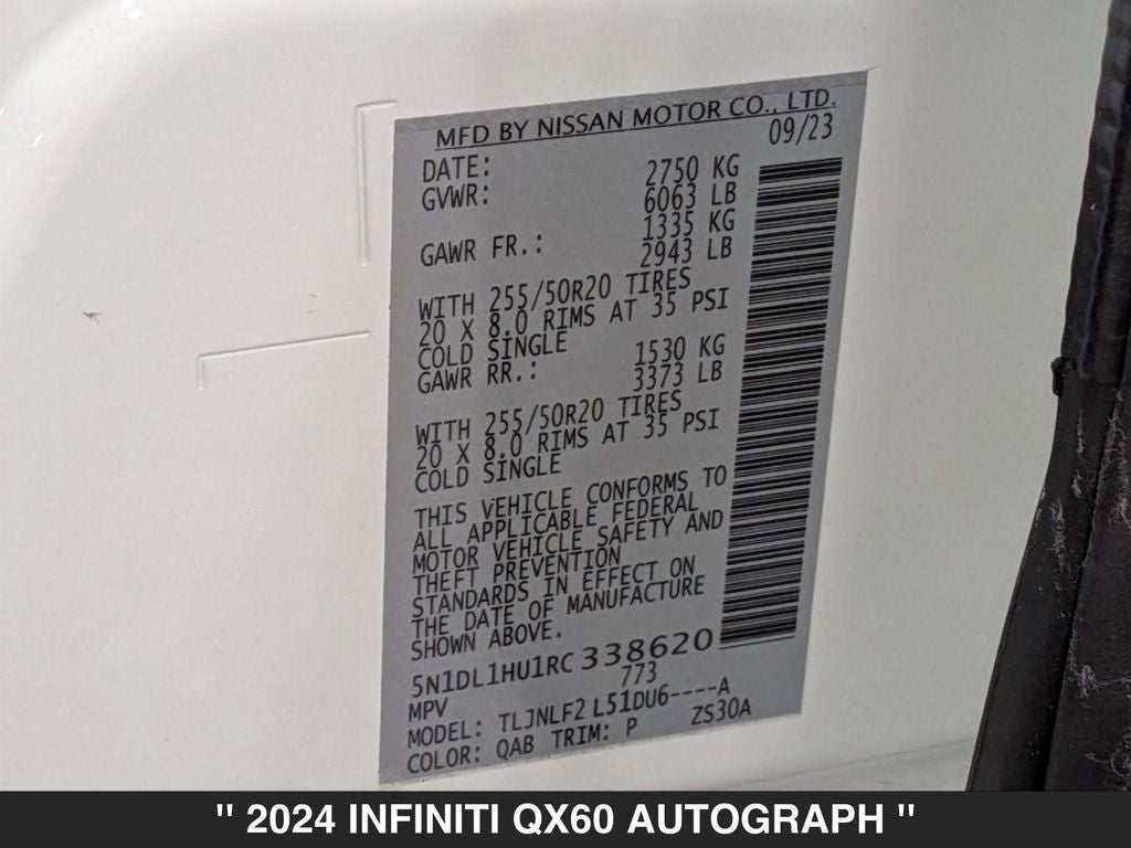 2024 INFINITI QX60 Autograph