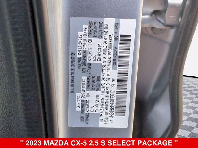 2023 Mazda Mazda CX-5 2.5 S Select Package