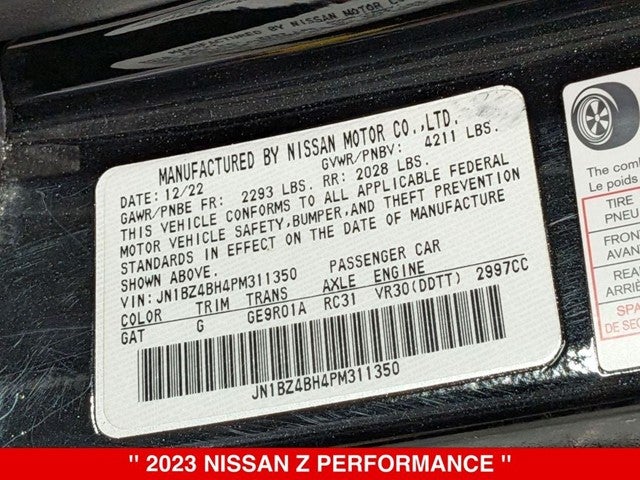 2023 Nissan Z Performance