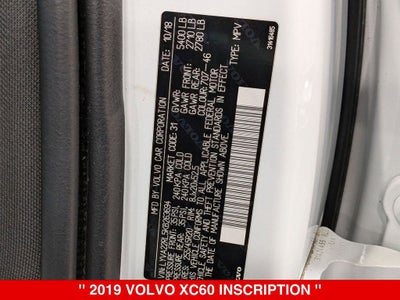 2019 Volvo XC60 T6 Inscription