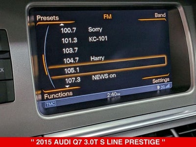 2015 Audi Q7 3.0T S line Prestige quattro