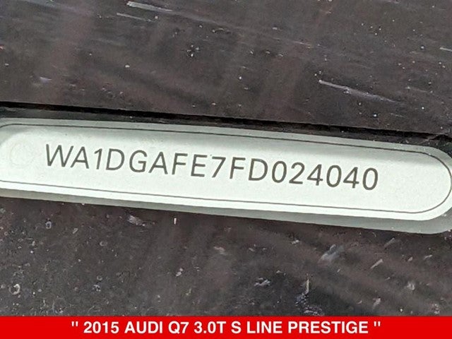 2015 Audi Q7 3.0T S line Prestige quattro