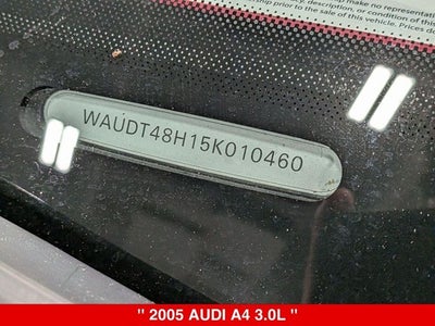 2005 Audi A4 3.0 Cabriolet quattro