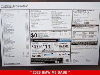 2026 BMW M5 Base